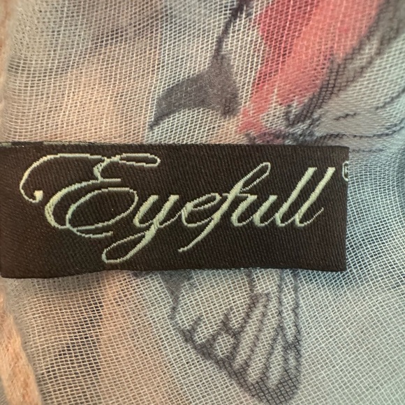 Eyefull Butterfly Scarf 26 X 74 - Picture 5 of 7